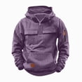 thumbnail image 4 of WXFAZCVU Boy's Hooded Sweatshirts Long Sleeve Hoodies Kids Quarter Zip Pullover with Pocket Size 4-5 Years, 4 of 4