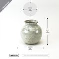 thumbnail image 2 of WGV Large Round Urn Bud Vase - 6.5" Wide x 6.5" Height, Good quality, Heavy Weighted Base - 1 Pc, 2 of 7