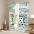 thumbnail image 3 of Homewish Vintage Cottage Curtains Pack of 2 (42x84 Each) for Teens Boys Girls,Lake House Curtains Blackout,Lodge Cabin Bedroom Curtains,Luxury Bedroom Decor, 3 of 6