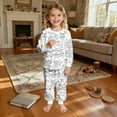 thumbnail image 5 of FAWUUDO Christmas Colorable Pajamas Sets 2 Piece Hand Painted Sleeppwear Holiday Coloring Your Own Clothing, 5 of 8