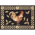thumbnail image 4 of Safavieh  Hand-hooked Vintage Poster Ariadni Rooster Wool Rug.. Ivory/Black 2'6" x 5' 3' x 5', 2' x 3' Indoor Living Room, Bedroom, Dining Room, 4 of 5