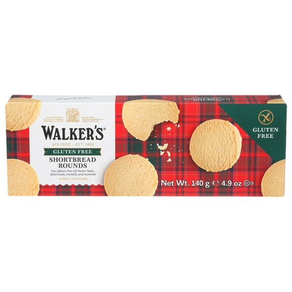 (Pack of 6) Walkers Shortbread Round Gluten Free 4.9 Oz