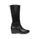 thumbnail image 3 of Flexi Mujer Bota Alta Con Elástico Piel Negro Casual 45218 negro 23.5 Flexi 45218N, 3 of 5