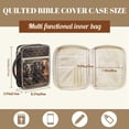 thumbnail image 5 of FOR U DESIGNS Dachshund Print Bible Cover with Handle Large Capacity Bible Carrier Tote Bag Quilted Bible Carrying Case Cover Christian Bible Accessories Gifts, 5 of 7