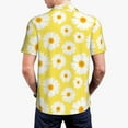 thumbnail image 4 of Daiia Daisies Flowers Pattern Men’s Polo Shirts,Solid Deck Shirt,Classic Fit, Breathable Cotton Polo for Casual and Sport Wear-Large, 4 of 9