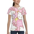 thumbnail image 5 of Hello Kitty T Shirts For Girls Boys, 3d Print Cartoon Graphics T Shirt, Youth Crewneck T-Shirt, Unisex Short Sleeve Top Tees Age 4-16 Years, 5 of 7