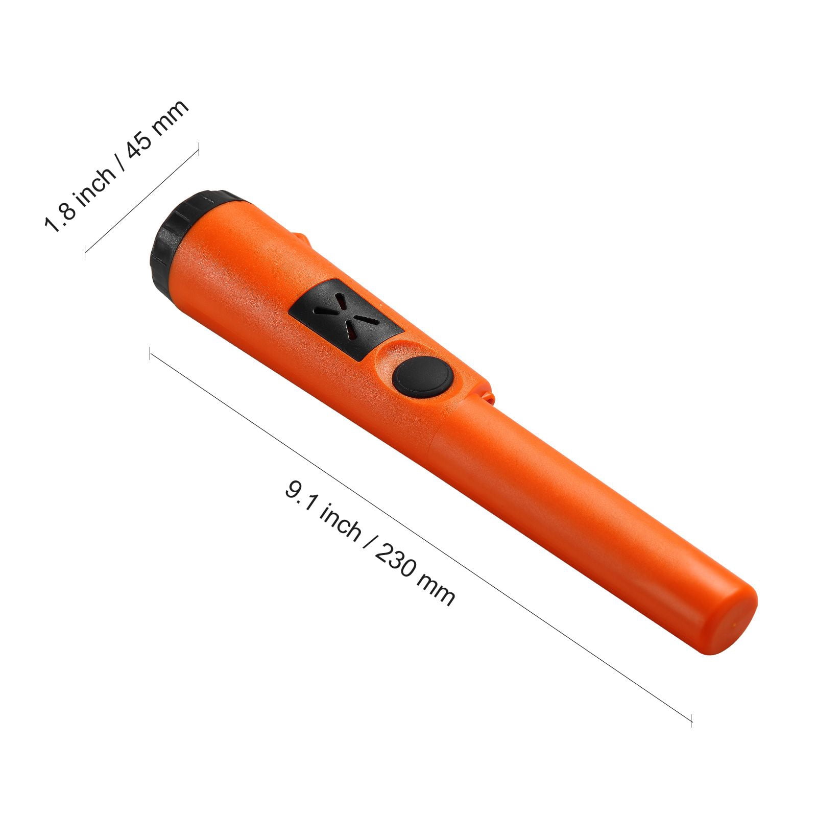 Handheld Metal Detector Wand IP66 Waterproof, 3 Alert Modes Sound Vibration, 1.96" Detection Depth Security Scanner with Holster Batteries