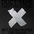 thumbnail image 3 of CafePress - Duct Tape Fix Stupid Muffle The Sound Long Sleeve - Long Sleeve Dark T-Shirt, 3 of 4
