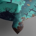 thumbnail image 3 of Rectangle Table Cover Gothic House Castle Pumpkin Halloween Spooky Tablecloth,Modern Oil-Proof Table Cloths for Picnic Party Halloween Fall Thanksgiving Christmas, 3 of 5