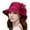 Red, variant on Fgnfyis Elegant Ladies Beret Hat for Bridal Wedding Tea Party Outdoor Sun Shade French Bowler Fascinator White M