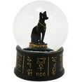 thumbnail image 3 of Ebros Black and Gold Goddess Bastet Cat Glitter Snow Globe 65mm Small 3.5"H, 3 of 7