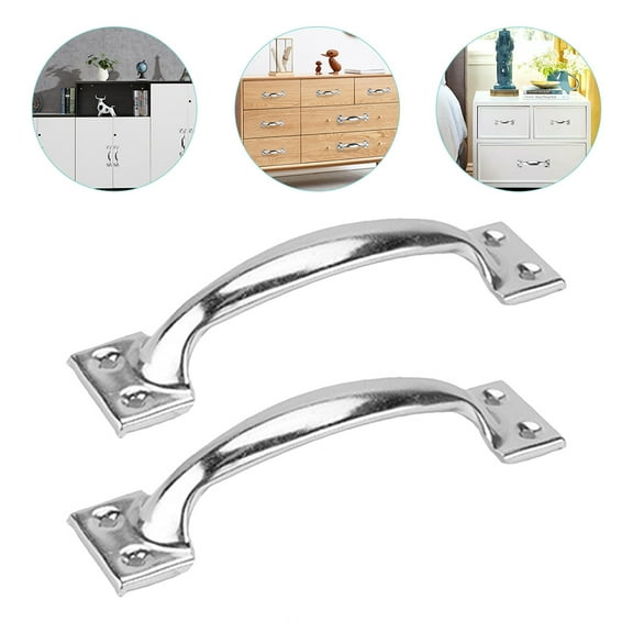 OFFIGAM Set of 2 Stainless Steel Kitchen Cabinet Door Handles, Solid Construction, Easy Installation, Modern Design