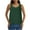 Green, variant on Going out Tank Tops for Women Sleeveless Scoop Neck Back Split T-Shirts Casual Loose Summer Dressy Cute Tops