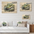 thumbnail image 4 of Designart "Untamed Snake II" Animals Print on Natural Pine Wood, 4 of 5