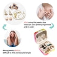 thumbnail image 4 of Shivering Travel Portable Square Jewelry Box for Rings Earrings Necklaces Bracelets Girls Women Display Case Holder Organizer Stand Storage Box, 4 of 6