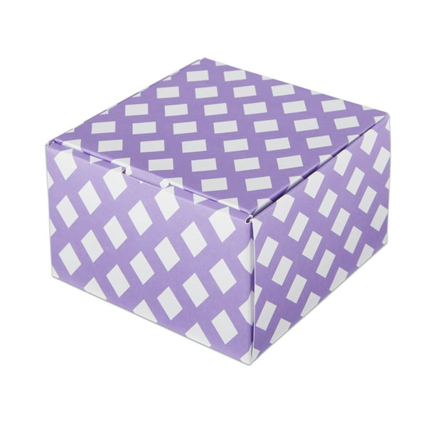 60ct Purple Square Favor Gift Box - Walmart.com - Walmart.com