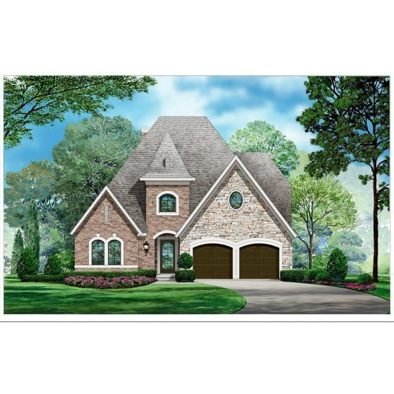 015-1315: Luxury 3 Bed, 4 Bath Luxury Home Plan, 3499 Sq Ft: Full Blueprints with License to Build by Home Plan Marketplace - Lesuto