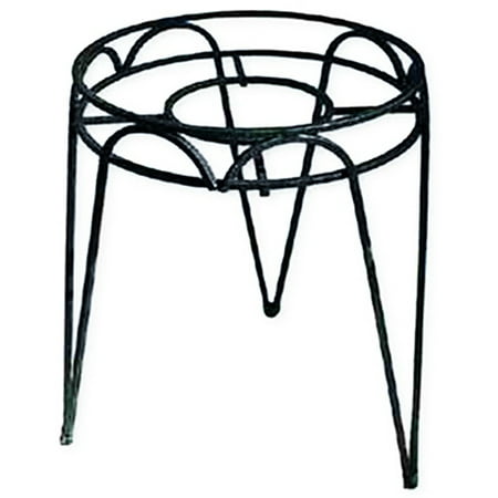 Black Wrought Iron Stand - Hampton Plant Stand, Black Wrought Iron, 10 x 23-In.