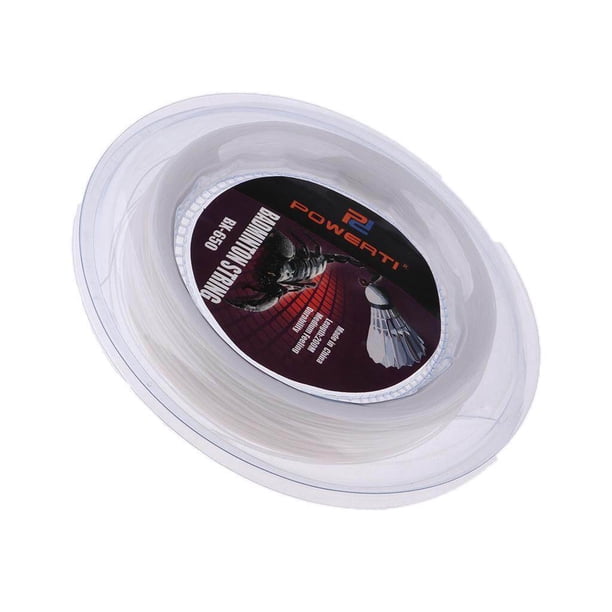 White Strings Racket Durable Nylon Badminton Racket String Racket Paddy String Training ...