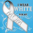thumbnail image 3 of CafePress - I Wear White For My Mom Women's Dark T Shirt - Women's Traditional Fit Dark T-Shirt, 3 of 4