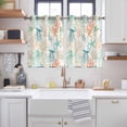 thumbnail image 2 of Teal Red Jellyfish Coastal Kitchen Curtains Window Panels, Nautical Beach Coral Starfish Insulated Window Treatment Curtain, Grommet Curtains for Bedroom/Living Room/Bathroom, 2 Piece 42"Wx45"L, 2 of 8