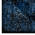 thumbnail image 4 of Modway Gamela Rustic Vintage Ornate Floral Medallion 8x10 Area Rug in Moroccan Blue and Light Blue, 4 of 8