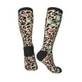 thumbnail image 4 of Fotbe Leopard Dots print Women's Men's Novelty Crew Socks Cotton Socks Knee High Socks for Walking,Running,Nurses,Pregnancy, 4 of 9