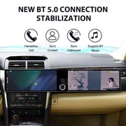 MOOKAKA 12.3+12.3 Smart Display Radio Audio Media Player for Toyota Camry 2015 2016 2017 Car Navigation GPS Upgrade Headunit Android Replacement 1080P Screen Carplay Accessories