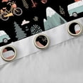 thumbnail image 4 of Erosebridal Colorful Cartoon Camper Blackout Curtains Set of 2 (52x84 Each),Rustic Farmhouse Camping Window Curtains For Boys Kids, 4 of 7