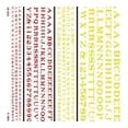 thumbnail image 2 of Woodland Scenics Railroad Roman Letters Red/Yellow WOODT504 Train Decals/ Dry Transfers, 2 of 2
