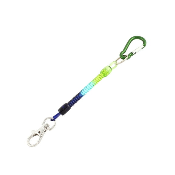 Plastic Stretchy Coil Lanyard Water Bottle Cord  Key Chain