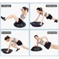 thumbnail image 4 of Pelota de equilibrio de 46 cm con bandas de resistencia y bomba de pie, gruesa y a prueba de explosiones, para yoga, pilates, fitness y entrenamiento en casa., 4 of 5