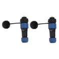 thumbnail image 3 of SD16 Plugs And Sockets, G3/8 Thread Solid Contact Pin Flame Retardant High Temperature Resistant SD16 IP68 Waterproof Connector  For Instrumentation SD16 2Pin Rear Nut,SD16 3Pin, 3 of 8