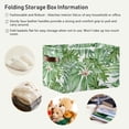 thumbnail image 6 of Tropical Palm Leaves Green Jungle [ת»»] Square Storage Basket Storage Bins Canvas Storage Organizer Closet Shelf Organizer for Home Office, 1 Pc, 6 of 7