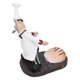 thumbnail image 2 of Adorno De Chef De Resina, Estatua De Chef De Resina Portátil Decorativa Para Sala De Estar Para Gabinete De Vino Para Cafetería Para Barra De Bar Para Cocina ANGGREK Resin Chef Statue, 2 of 8