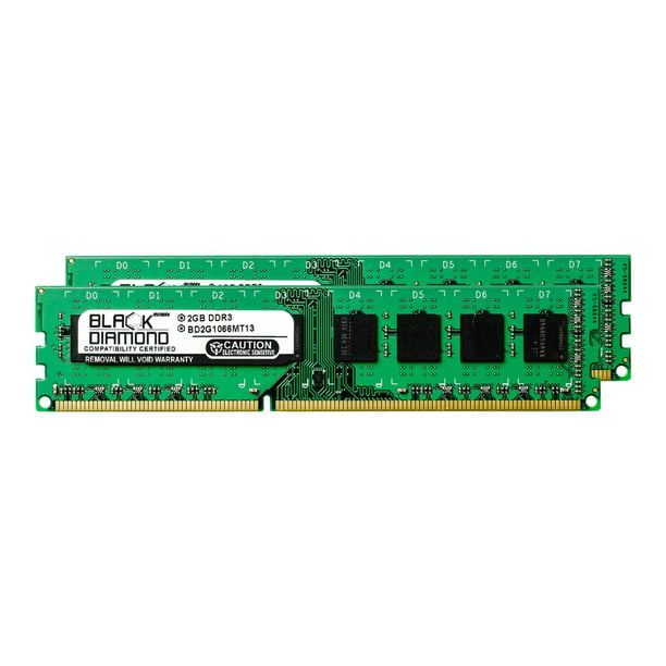 4GB 2X2GB RAM Memory for Lenovo M58p 7358 DIMM 240pin PC3-8500 Black Diamond Memory Module Upgrade - Walmart.com