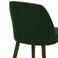 thumbnail image 3 of EOP Modern Upholstered Dining Chairs Set of 6, Wooden Dining Side Chairs with Curved Backrest, Armless Kitchen Chairs for Dining Room & Restaurant, Green, 3 of 6