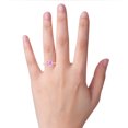 thumbnail image 4 of Crown Setting Lab-Created Pink Sapphire Engagement Ring In 14k Rose Gold, 4 of 6
