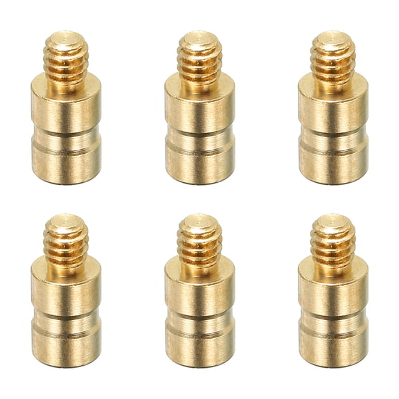 Uxcell 25 Grain Archery Arrow Insert 0.244" 6 Pack Brass Arrow Weight Bolt for Field Points Shaft