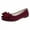 Wine, variant on Women's Dress Flats Cute Pointed Toe Bowknot Flats Comfortable Ballet Flats Casual Slip On Flat Shoes
