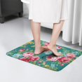 thumbnail image 4 of Pioneer Flower Floral Print Flannel Non Slip Door Rugs,Washable Door Mats Indoor,Decorative Door Mats,Dirt-Resistant and Absorbent Doormat for Entrance,Bedroom,Kitchen,Bathroom,23.5"x16", 4 of 5