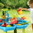 thumbnail image 6 of Dinosaur Planet Sand Water Table for Toddlers, 4 in 1 Sand Table and Water Play Table, Kids Table Activity Sensory Play Table Beach Sand Water Sand Toy for Outdoor Backyard for Toddlers Age 2-4 Gift, 6 of 10