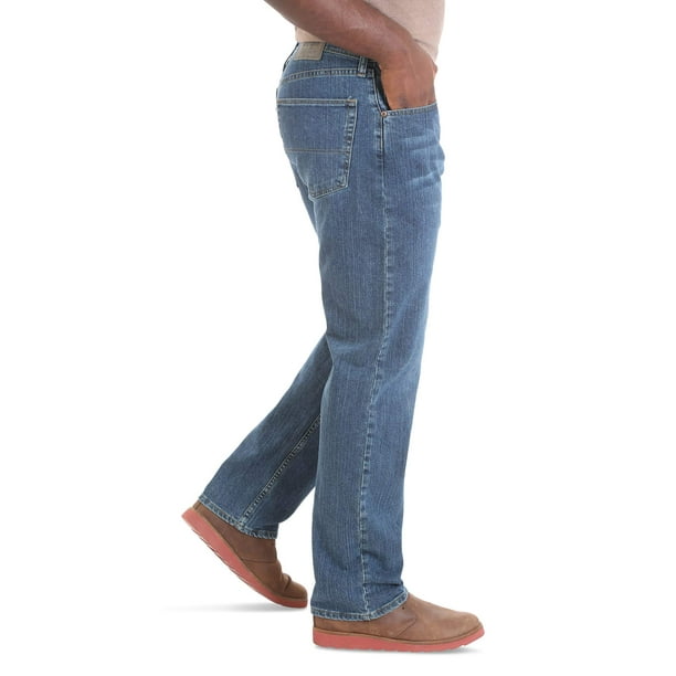 Wrangler Authentics Comfort Flex Waist Relaxed Fit jeans voor heren, Licht steenwassing, 34W / 29L