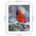 thumbnail image 2 of Paint By Numbers Kit for Adults Beginner - DIY Red Bird Winter Branch Snowflakes Canvas Painting Kits for Adults, Frameless Paint By Number for Adults for Home Wall Decor 16x20 Inch, 2 of 7