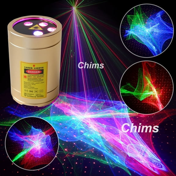 Chims Galaxy Projector, Aurora Starry Lighting Nebula Projector Artificial Universe Decoration Mini Portable Party Light for Bedroom Christmas Xmas New Year Party Home Music Show Birthday Gifts
