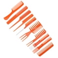 thumbnail image 2 of Hair Styling Comb Set, Exquisite Workmanship Ergonomic Design Hair Stylist Comb Set  For Men For Women Orange, 2 of 8