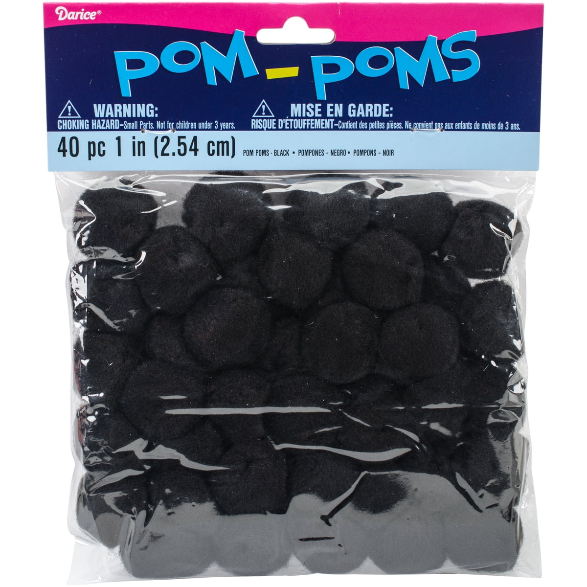 PomPoms 1" 40/PkgBlack Walmart Canada