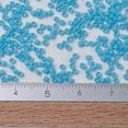 thumbnail image 2 of U8MO 2000pcs/10g 11/0 Glass Opaque Delica Tiny Beads Smooth Loose Spacer 1x1.5~1.8mm-#Turquoise Blue, 2 of 4