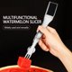 thumbnail image 4 of Watermelon Cutter 3 in 1 Stainless Steel Melon Baller | Fruit Carving Gadgets | Push-Pull Popsicle Slicer | Durable Kitchen Tool | Pulp Cutting Spoon | 1 Pack, 4 of 9