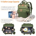 thumbnail image 3 of Mochila pañalera Astro alan Green impermeable con carga USB, 3 of 7